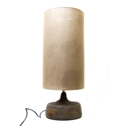 Lampa stołowa drewniana 63cm